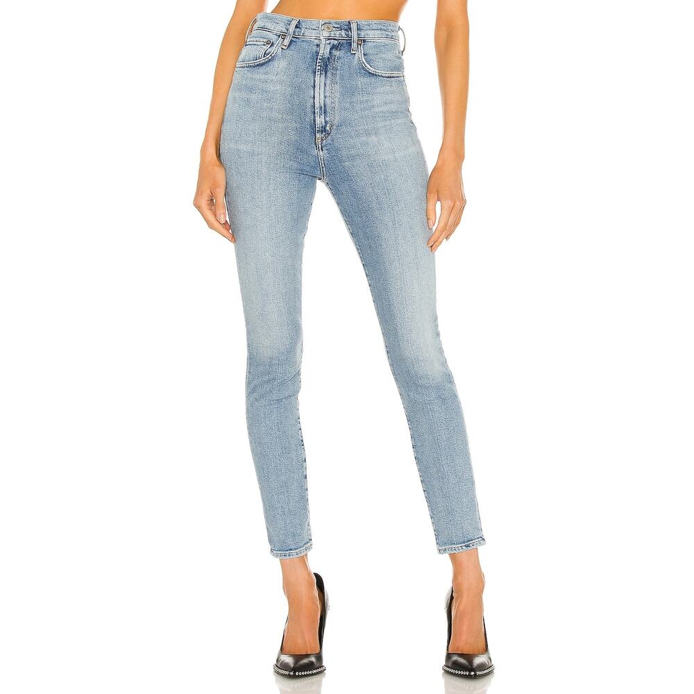 Agolde Pinch Waist Blue Cotton  Skinny Denim Jean Size 24